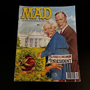 Mad Magazine December 1992 Number 315 George Barbara Bush Vintage